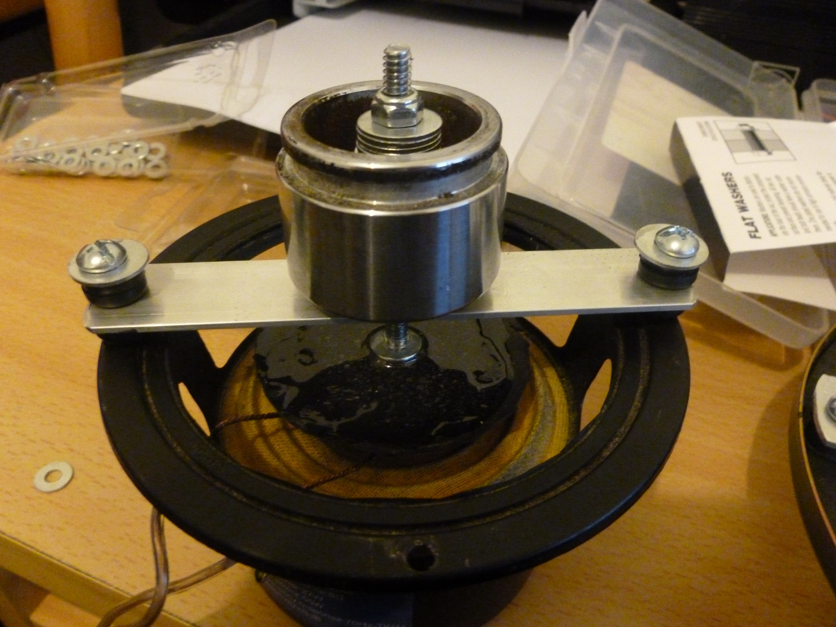 DIY Bass Shaker made of old loudspeaker - a.k.a. Tactile Transducer with  active crossover 