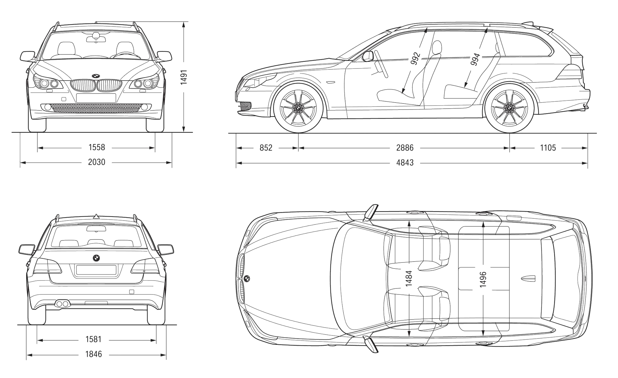 Чертеж bmw x7 - 87 фото